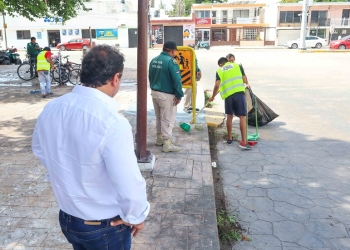 Ponen a limpiar a ciudadanos que dañan el medio ambiente en Progreso