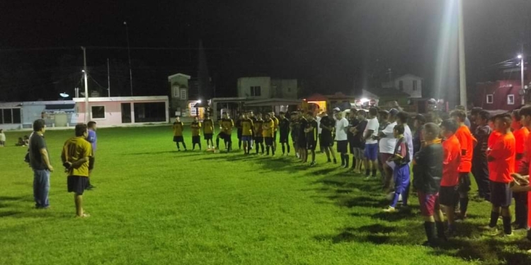Se inaugura torneo de fútbol en comisaría Kopté de Motul