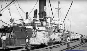 El puerto de Progreso el 1o. de julio de 1871 y fue uno de los puntos comerciales más importantes del país.
