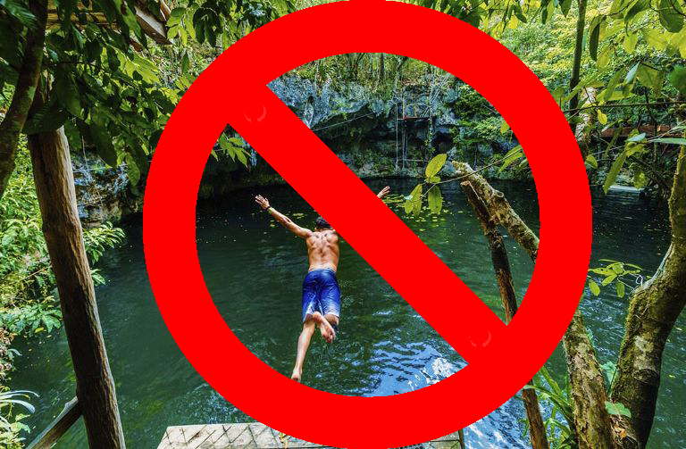 cenotes prohibidos